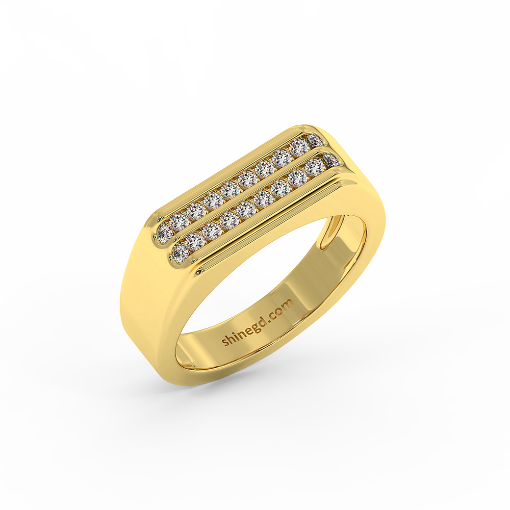 18K Gold Diamond Ring